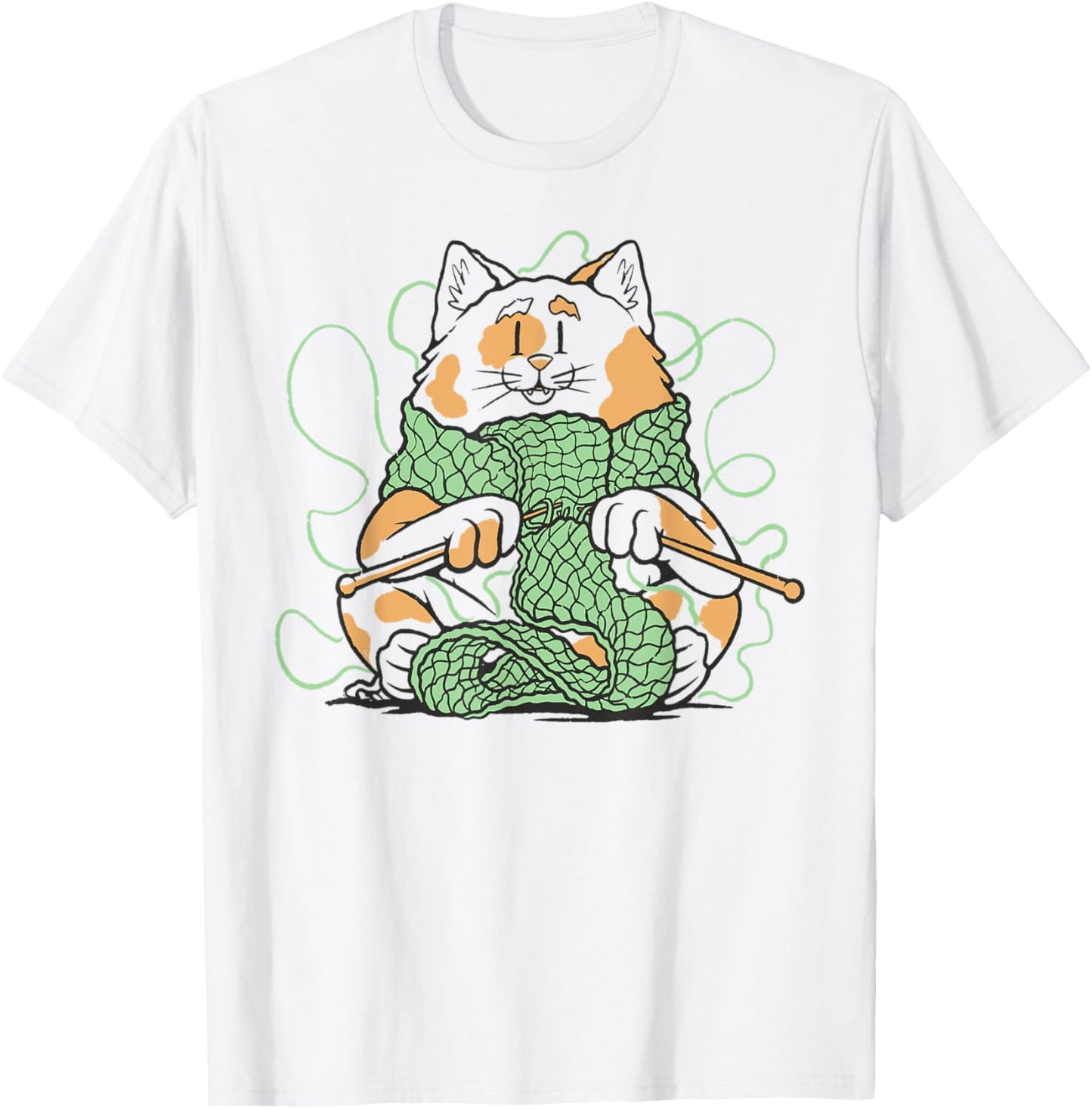 Funny Crazy Cat Lady Knitting Kitty Yarn Lover Crafting Cats