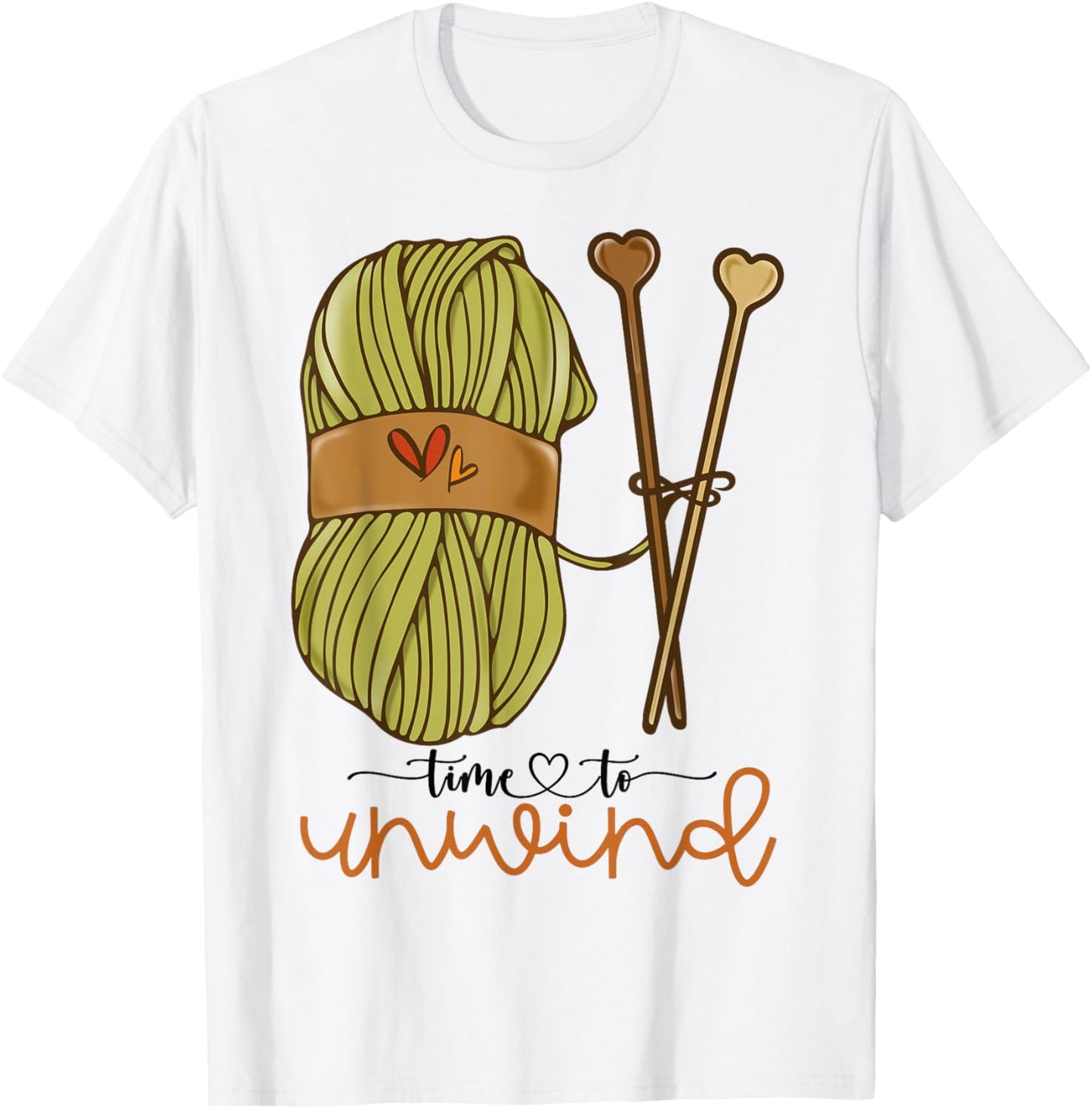 Funny Knitting Lover Girls Time To Unwind Yarn Crochet Love