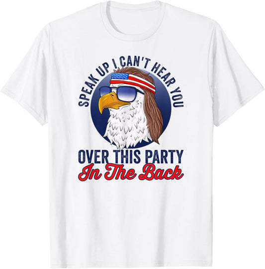 Funny Redneck 4Th Of July American Flag Usa Eagle Mullet