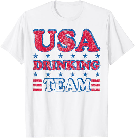 Usa Drinking Team 4Th Of July Independence Day Drunk Funny