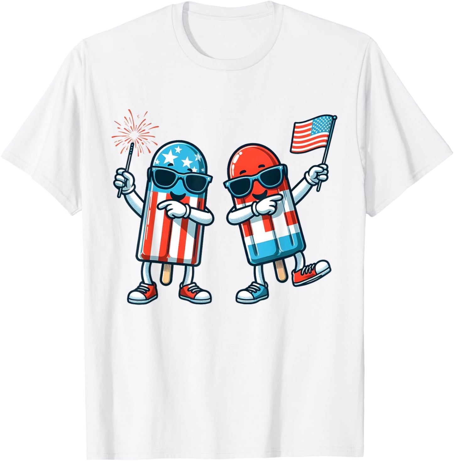 Cute Popsicle American Flag 4Th Of July Patriotic Summer Boy
