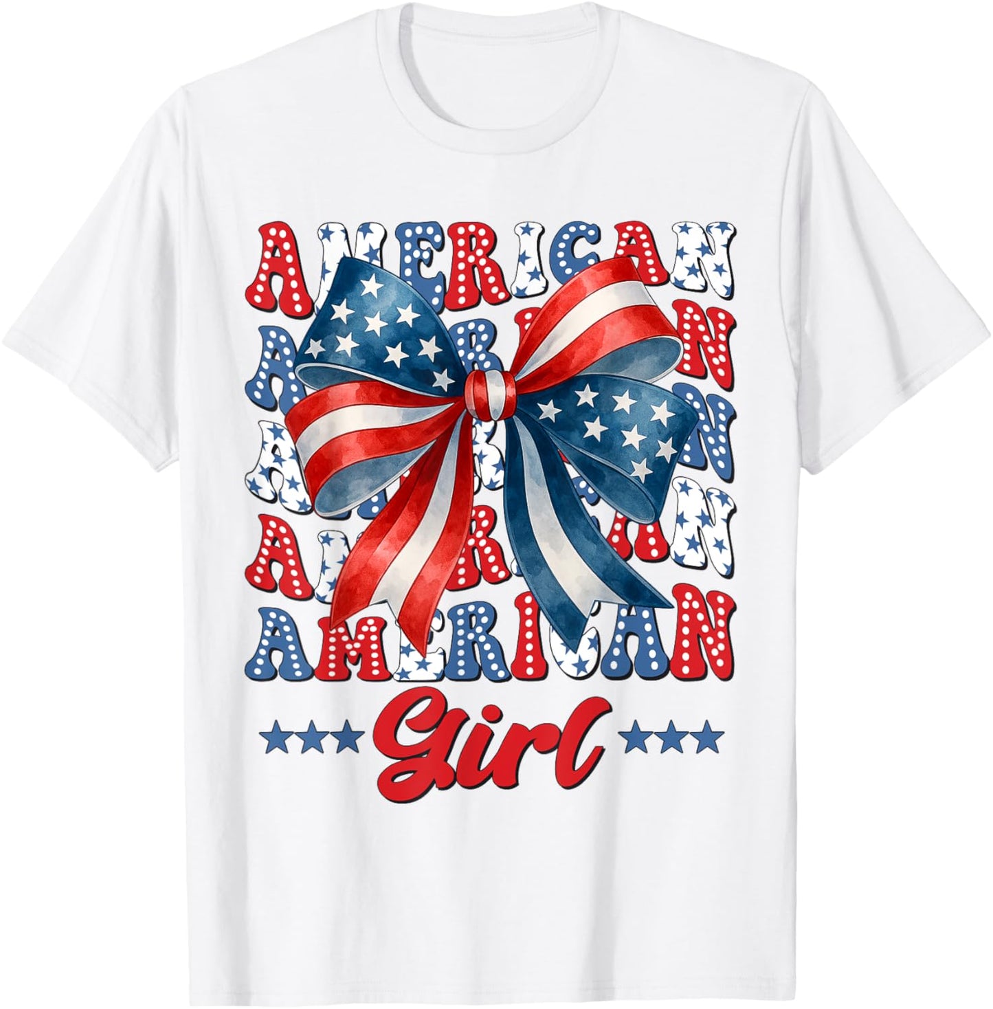4Th Of July American Girl Coquette Usa Flag Patriotic Kids