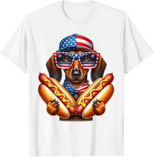 Hotdog Dachshund 4Th Of July Patriotic Usa Fourth Of July