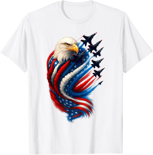 Jets Patriotic Usa Flag Fighter Jets Bald Eagle 4Th Of July