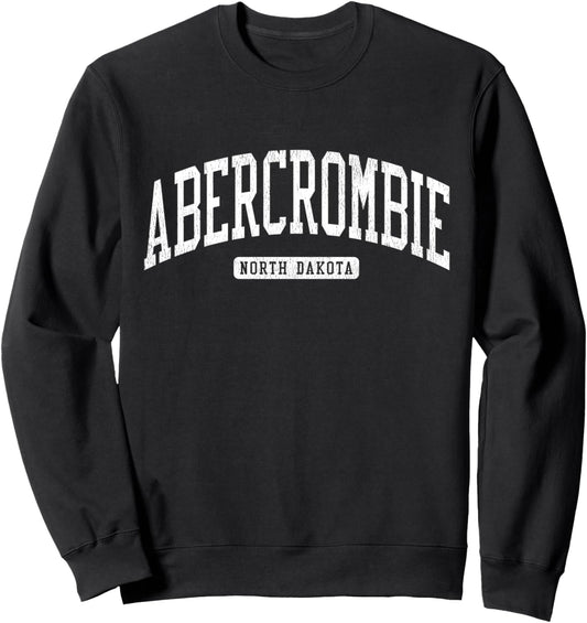 Abercrombie North Dakota ND JS03 College Univesity Style Sweatshirt