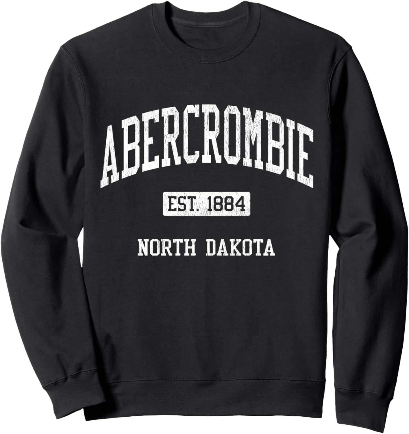 Abercrombie North Dakota ND JS04 Vintage Athletic Sports Sweatshirt
