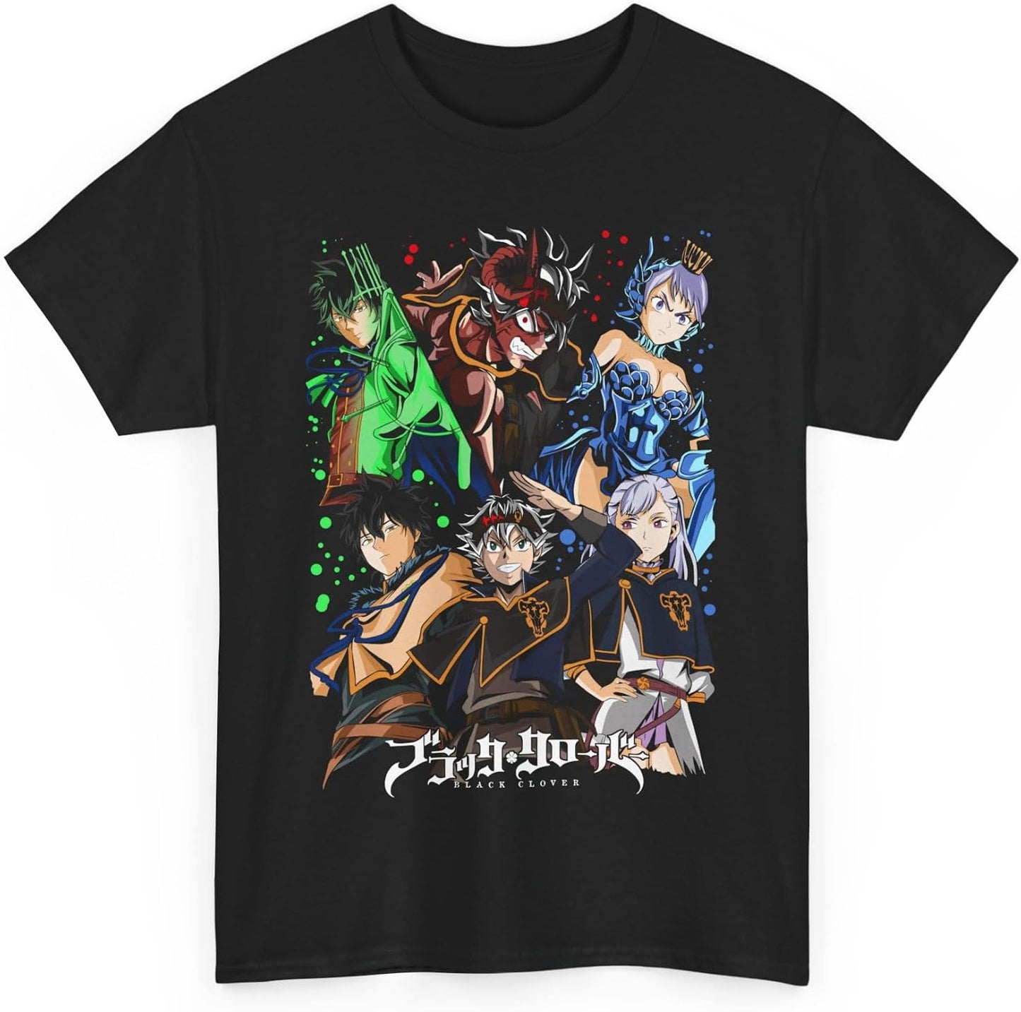 ASTA T Shirt, Black Anime Clover Anime T Shirt