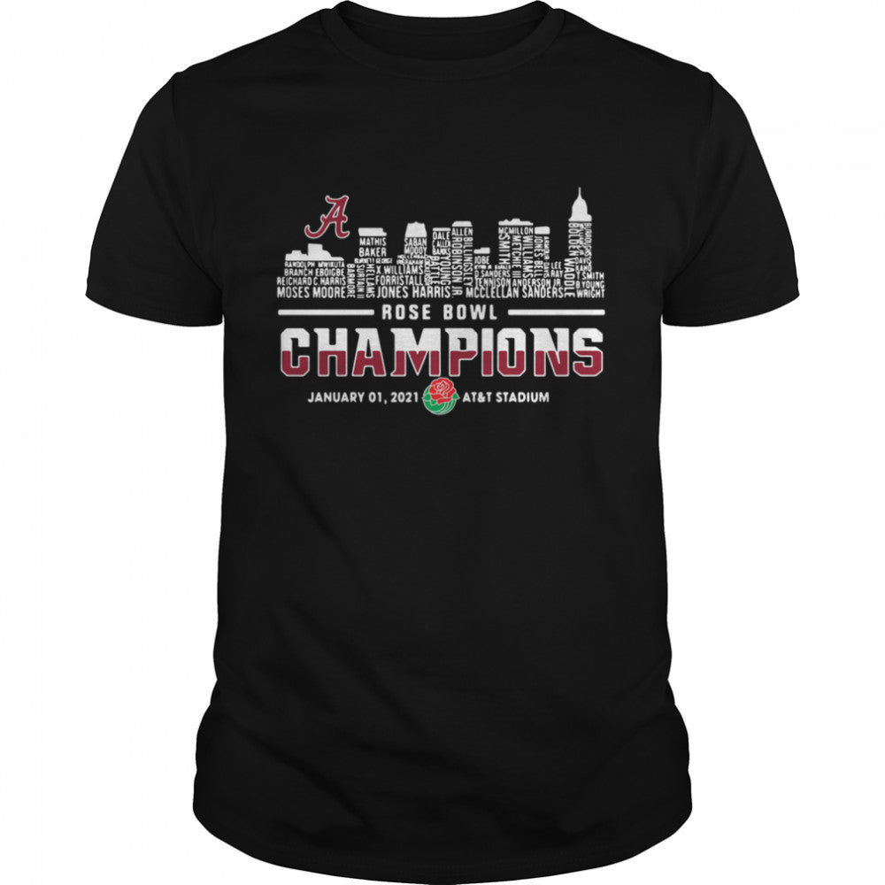 Alabama Crimson Tide rose Champions january shirt