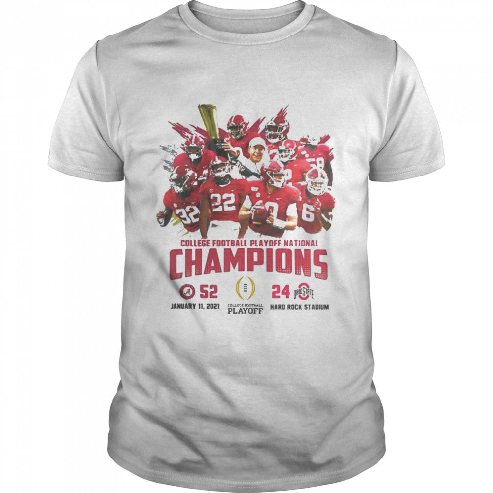 Alabama crimson college football playoff national champions 2021 shirt