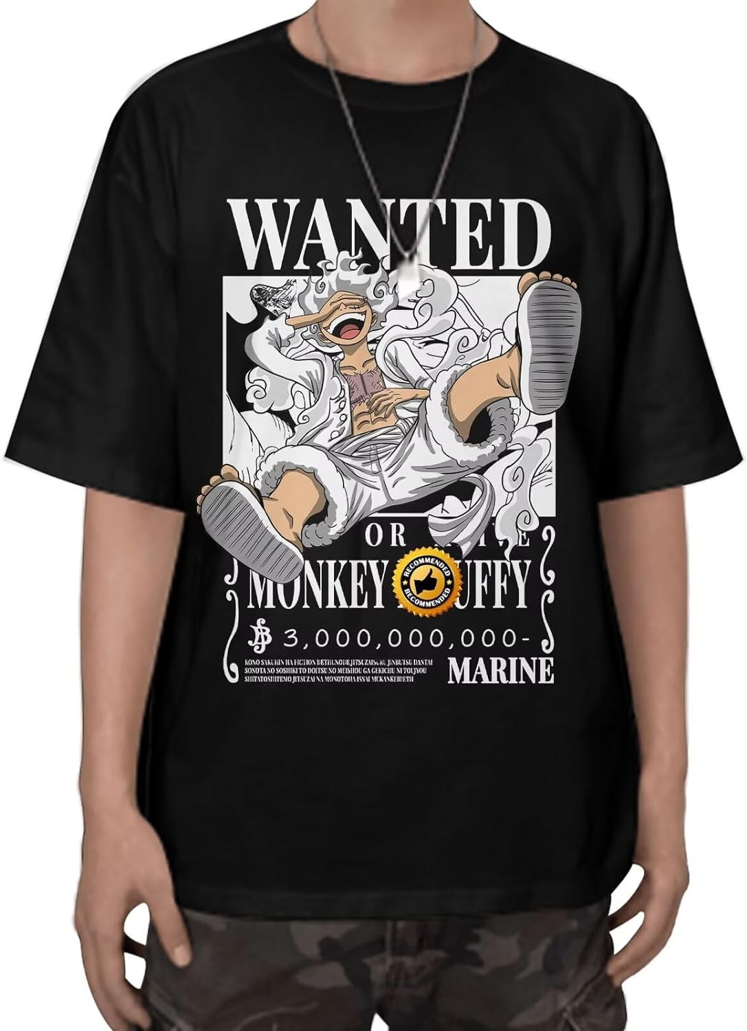 Anime T Shirt Men Women Crew Neck Shirt Cosplay Short Sleeve Shirts Style Nar a Large