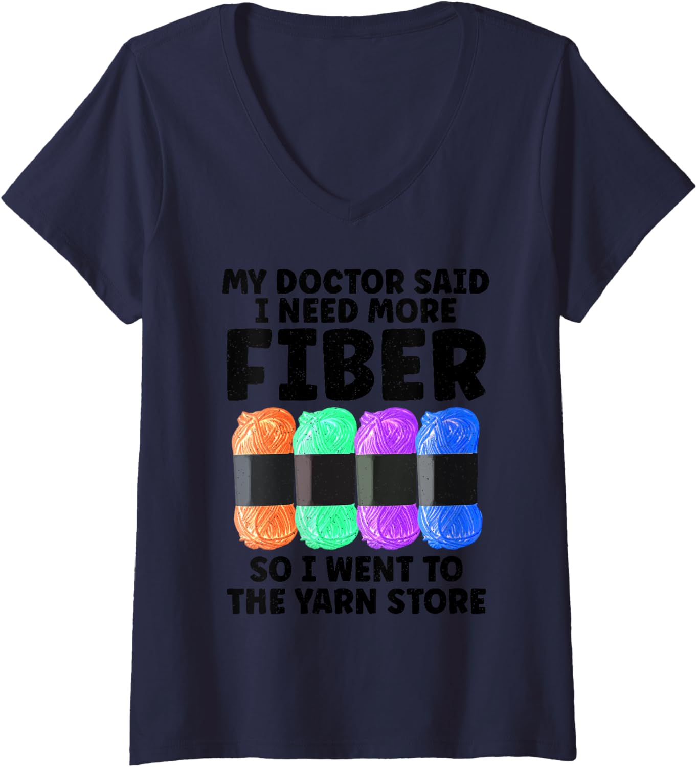 Funny Crocheting For Women Mom Knitting Yarn Crochet Lovers V-Neck