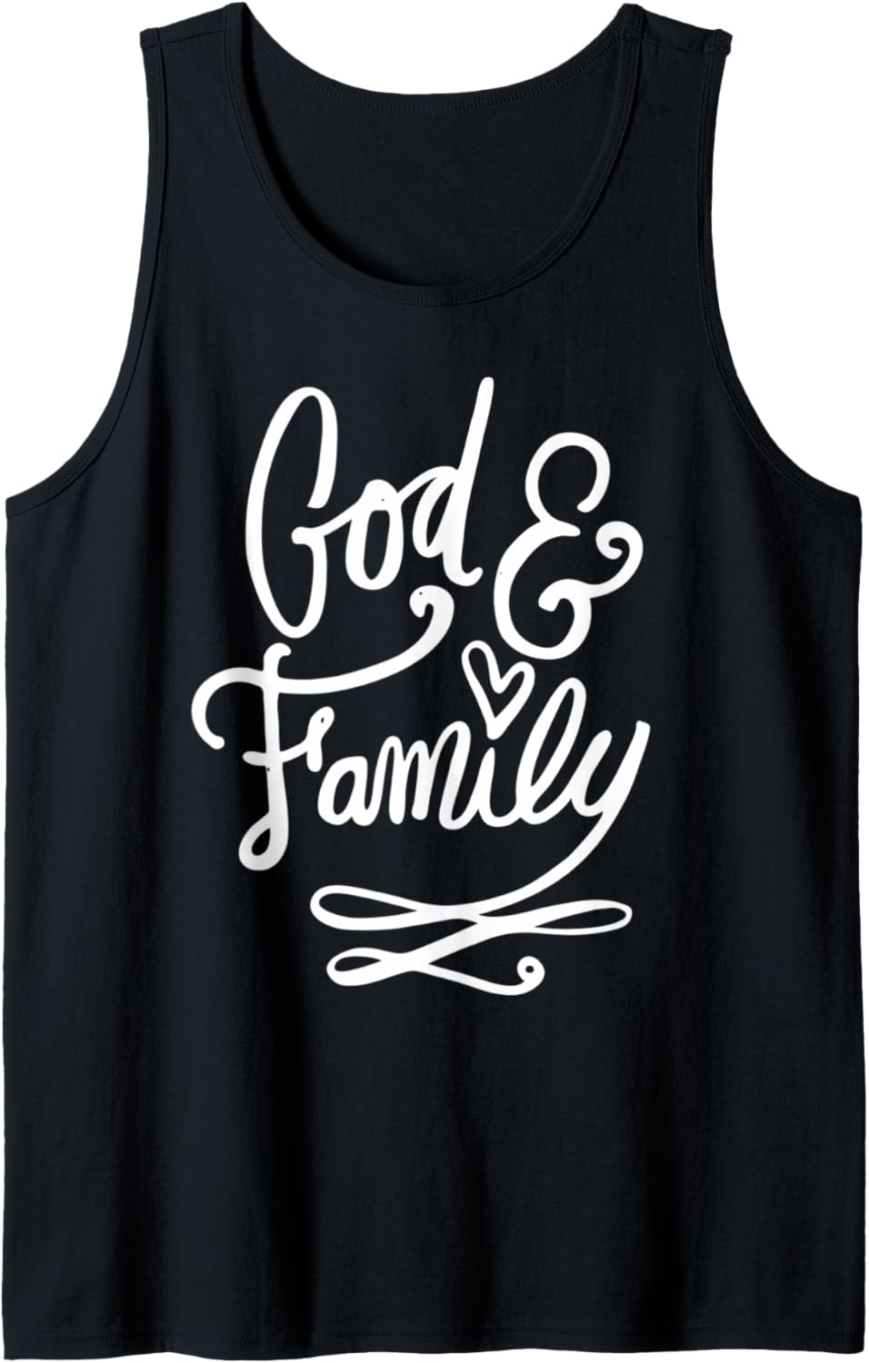 God and Family   Christian Clothing Tank Top