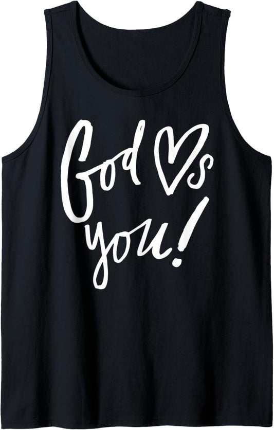 God Loves You   Christian Clothing Tank Top