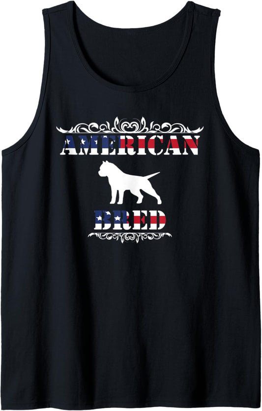 American Pit Bull Terrier Tshirt Bully Pitty Usa Flag Gift Tank Top