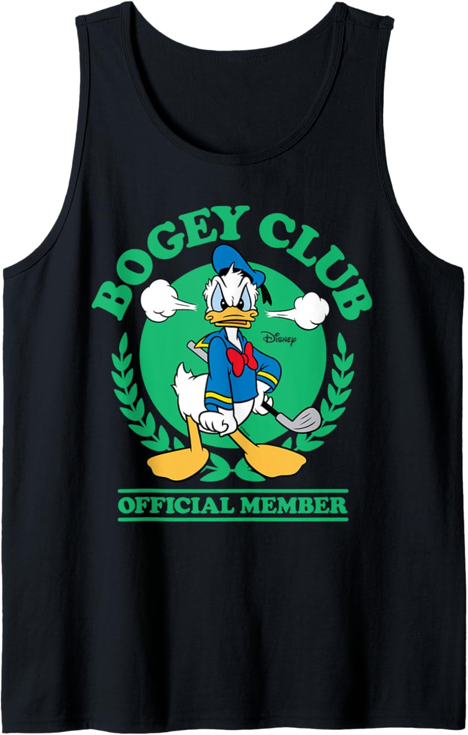 Donald Duck   Golf Bogey Club Official Member Tank Top