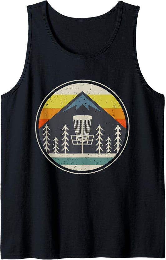 Disc Golf Tshirts for Men Women   Retro Disc Golf Tank Top