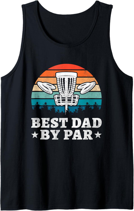 Mens Best Dad By Par, Disc Golf Tank Top