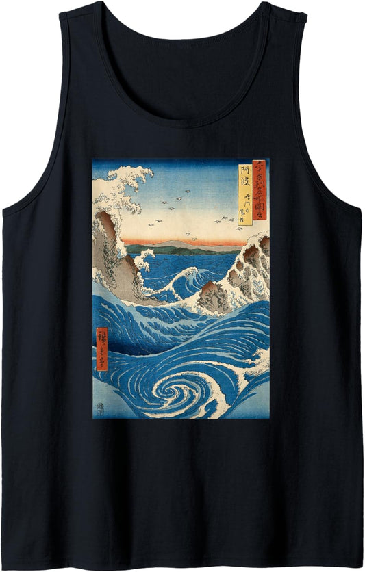 Navaro Rapids Wall Japanese Art Tank Top
