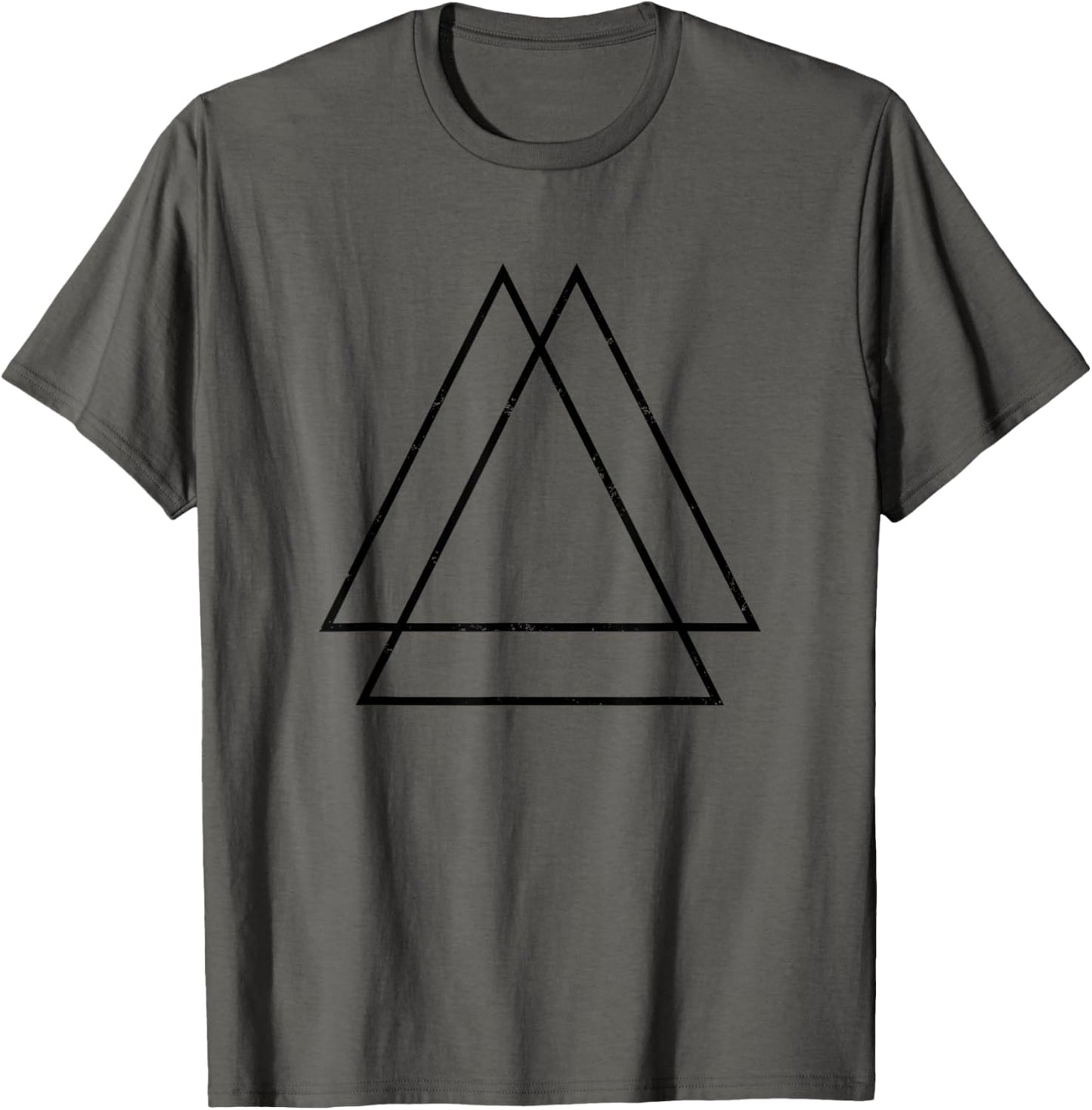 Geometric Overlapping Triangle Shape Geometry Art Distressed