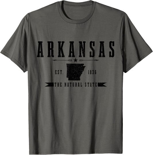 Arkansas Est 1836 Vintage Usa America Souvenir