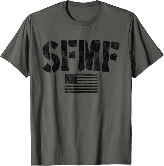 Sfmf Vintage American Flag Military Veteran Saying
