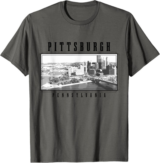 Pittsburgh Pennsylvania Vintage Skyline Usa America Souvenir