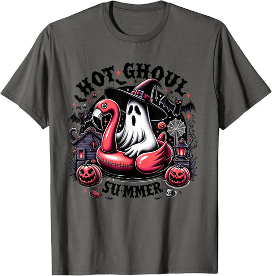 Halloween Summer Celebrate Summerween Ghost Spooky Creepy T Shirt for Men Women Kids