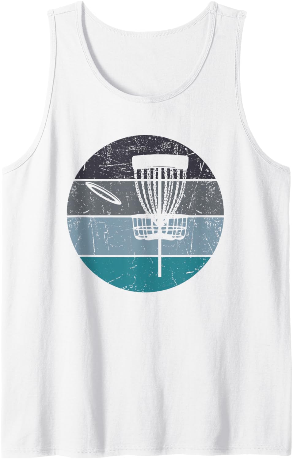 Funny Disc Golf Player & Lover For Men Women Retro Vintage Tank Top