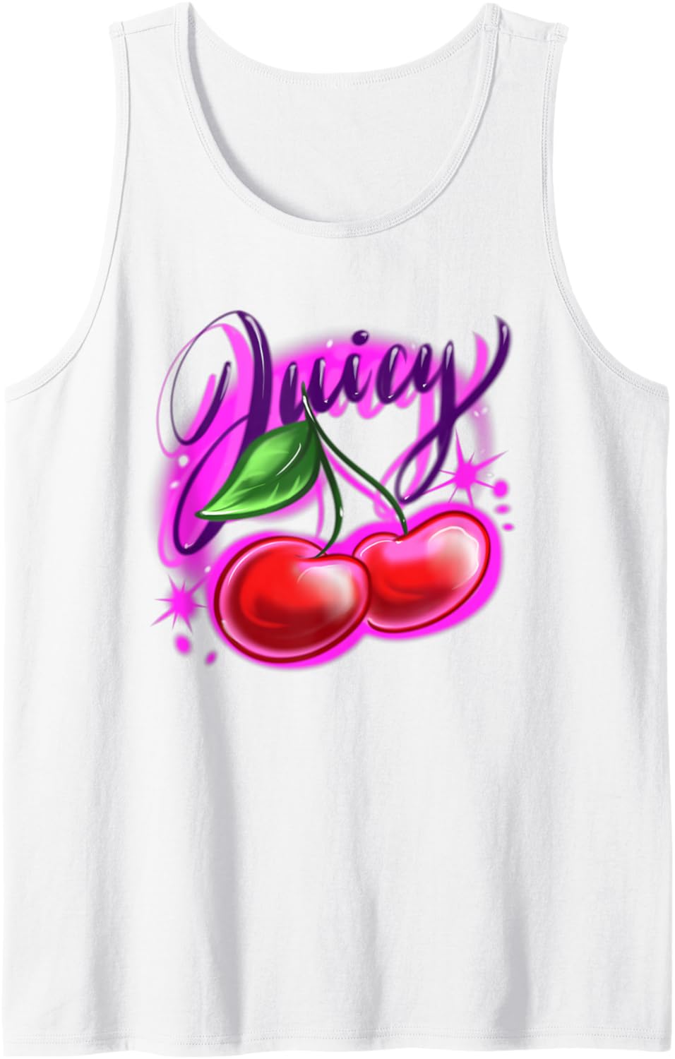 Classic Airbrush Style Illustration Y2k Retro Aesthetic Tank Top