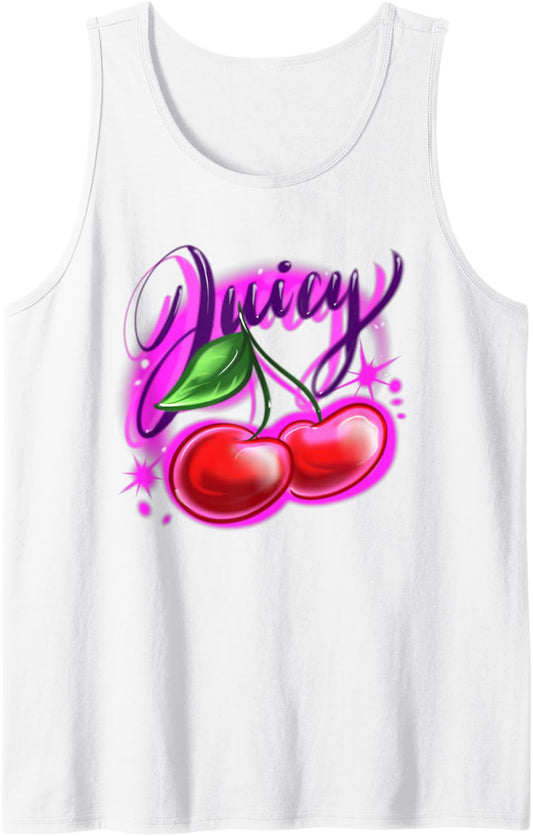 Classic Airbrush Style Illustration Y2k Retro Aesthetic Tank Top