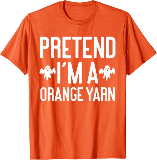 Funny Halloween Costume Party Pretend Im A Orange Yarn