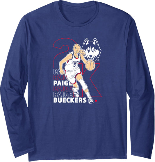 Paige Bueckers   2K   UConn Women's Basketball Long Sleeve