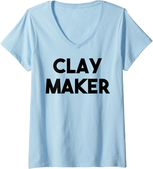 Womens Clay Maker V-Neck