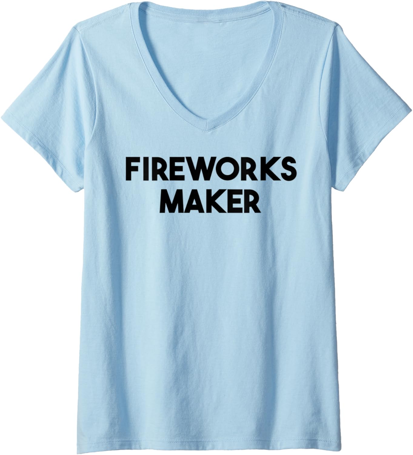 Womens Fireworks Maker V-Neck