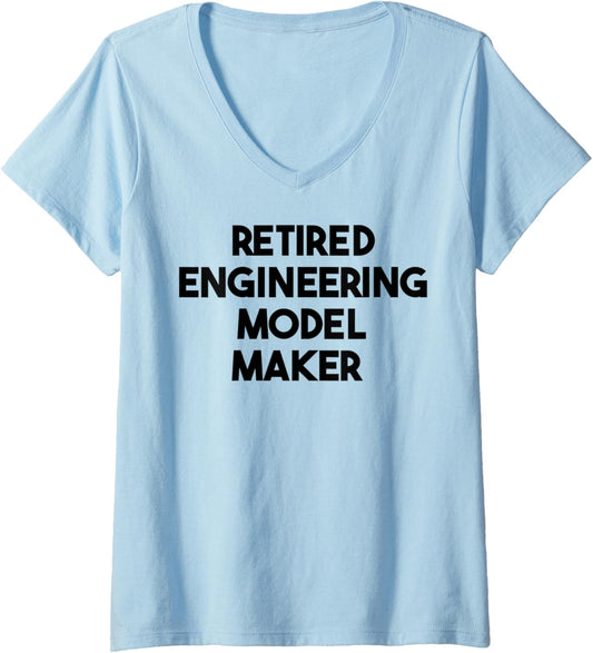 Womens Retired Engineering Model Maker V-Neck