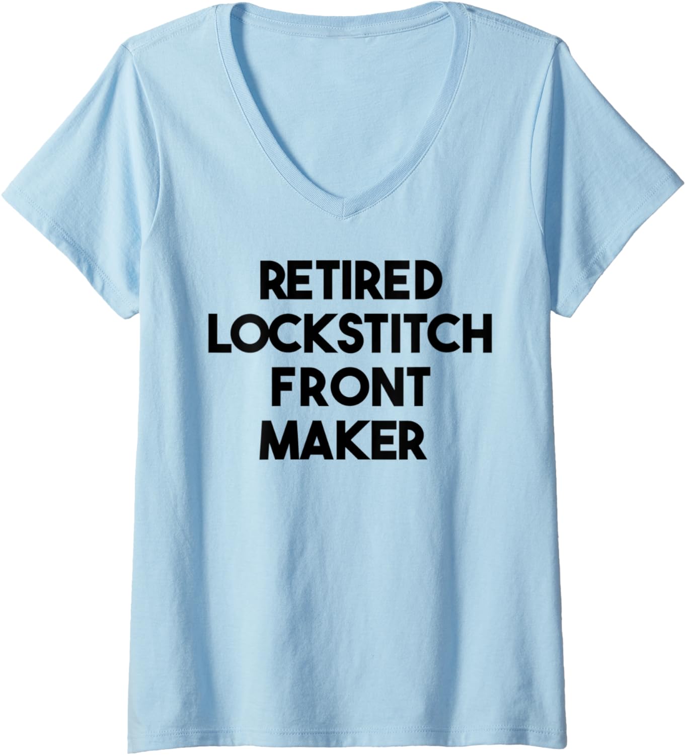 Womens Retired Lockstitch Front Maker V-Neck