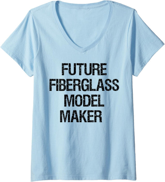 Womens Future Fiberglass Model Maker V-Neck