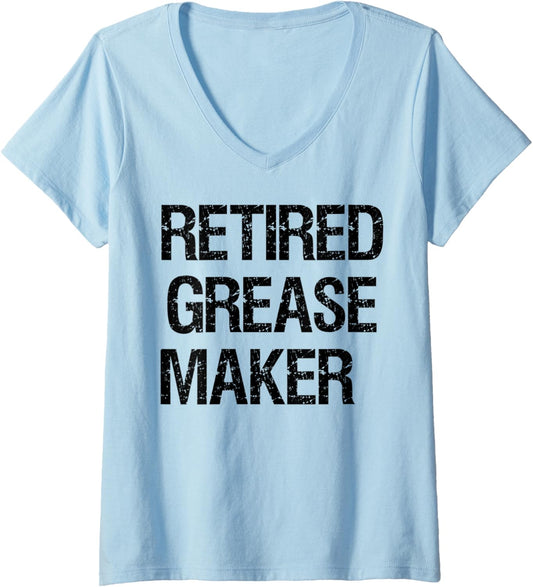 Womens Retired Grease Maker V-Neck
