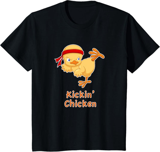 Kids Funny Kids Karate Gift Youth Karate Kickin Chicken