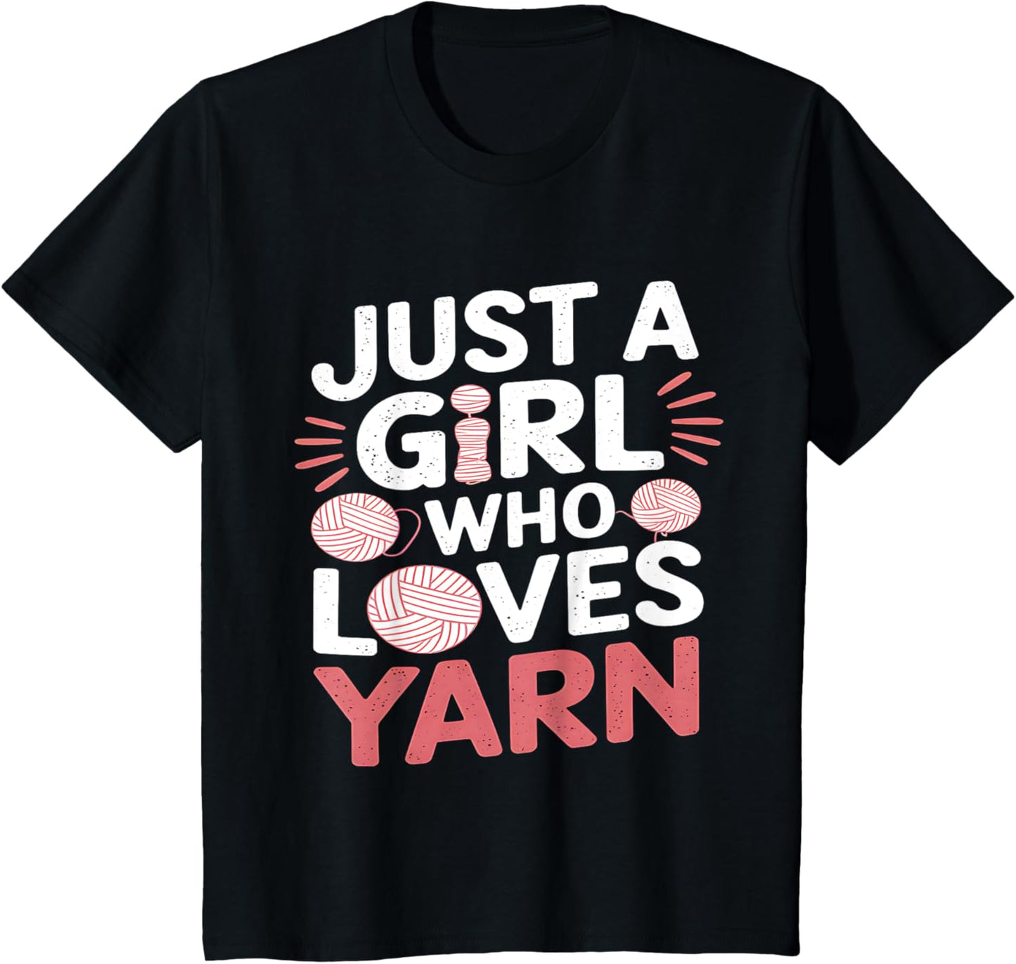 Kids Yarn Lover Just a Girl who Loves Yarn Cute Crocheting Girls