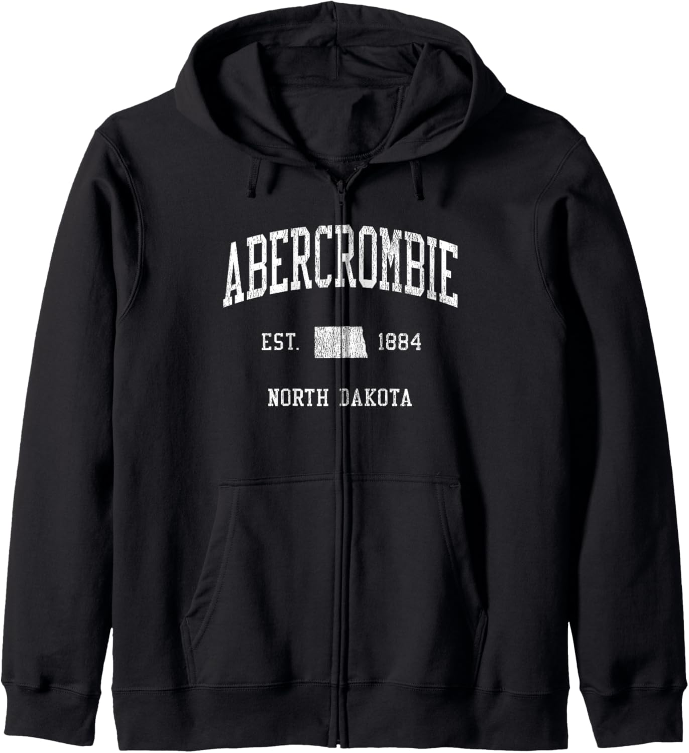 Abercrombie ND Vintage Athletic Sports JS01 Zip Hoodie