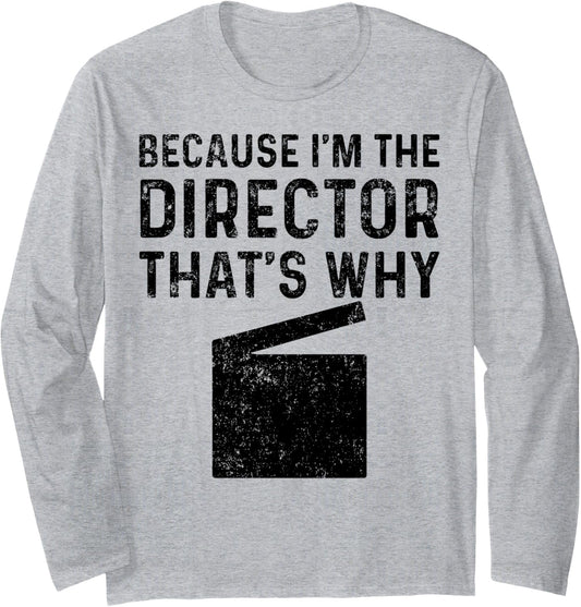 Director Film Movie Maker Clapper Board Long Sleeve