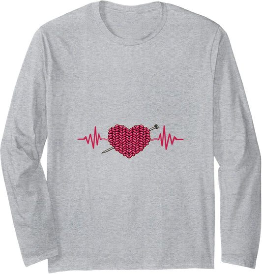 Knitting Crocheting Crochet Yarn Heartbeat Long Sleeve