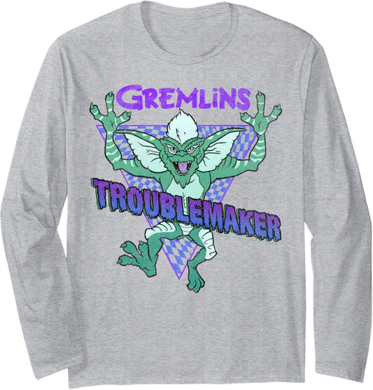 Gremlins Stripe Troublemaker Portrait Long Sleeve