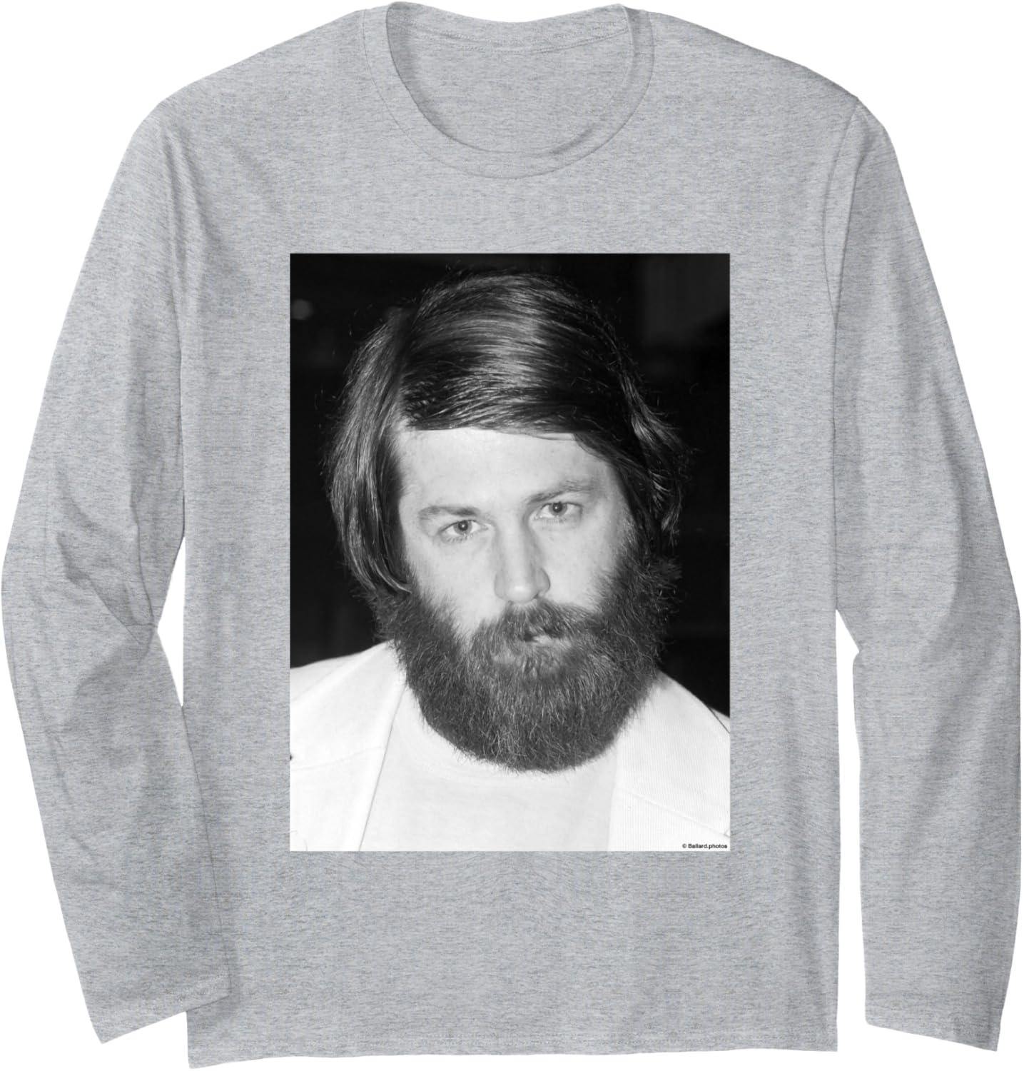 Brian Wilson Of The Beach Boys By Allan Ballard Long Sleeve