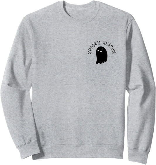 Spooky Season Ghost Chest Cute Fall Autumn Halloween Sweatshirt