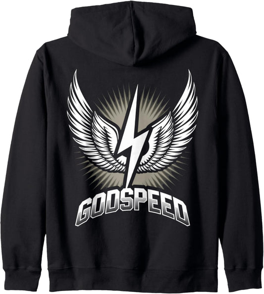 Godspeed Wings Power Lightning Energy Zip Hoodie