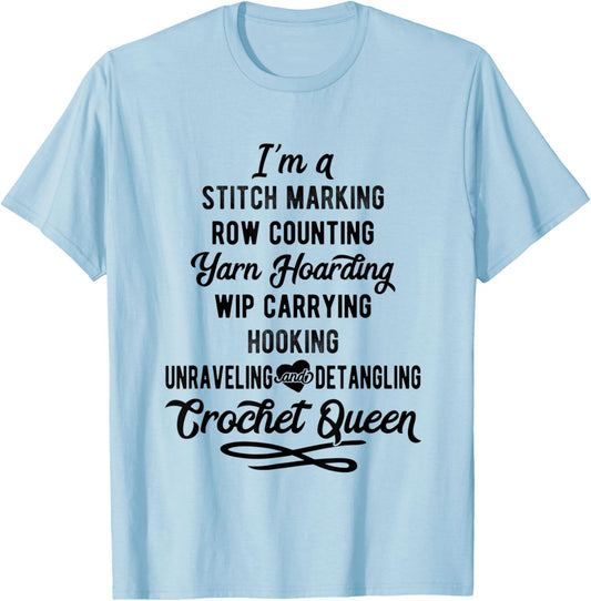 Crochet Queen Crocheter Yarn Love