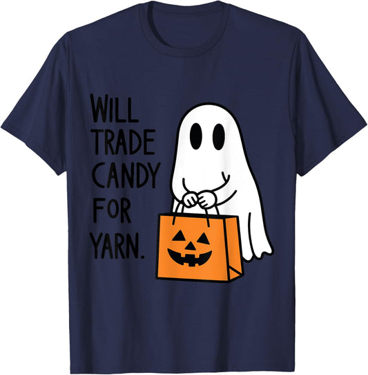 Will trade candy for yarn ghost halloween