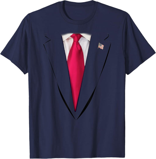 Usa President Trump Suit Easy Halloween Costume